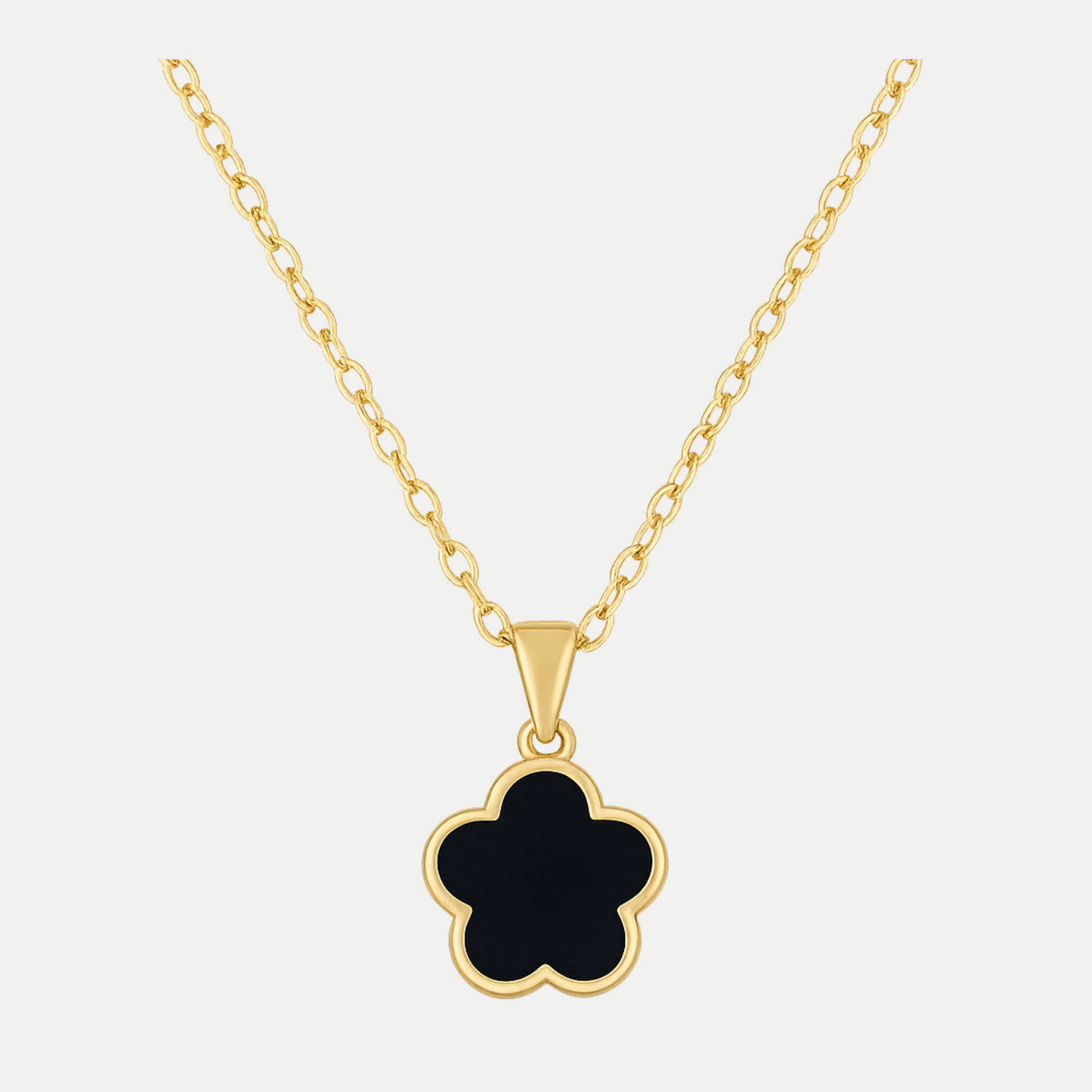 Clover Necklace (Black)