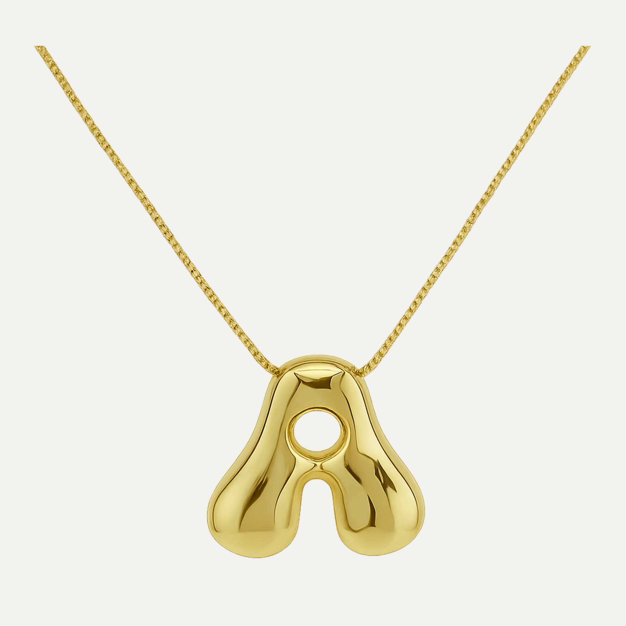Bubble Initial Necklace