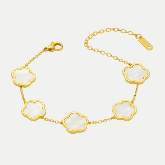 Clover Bracelet (White)