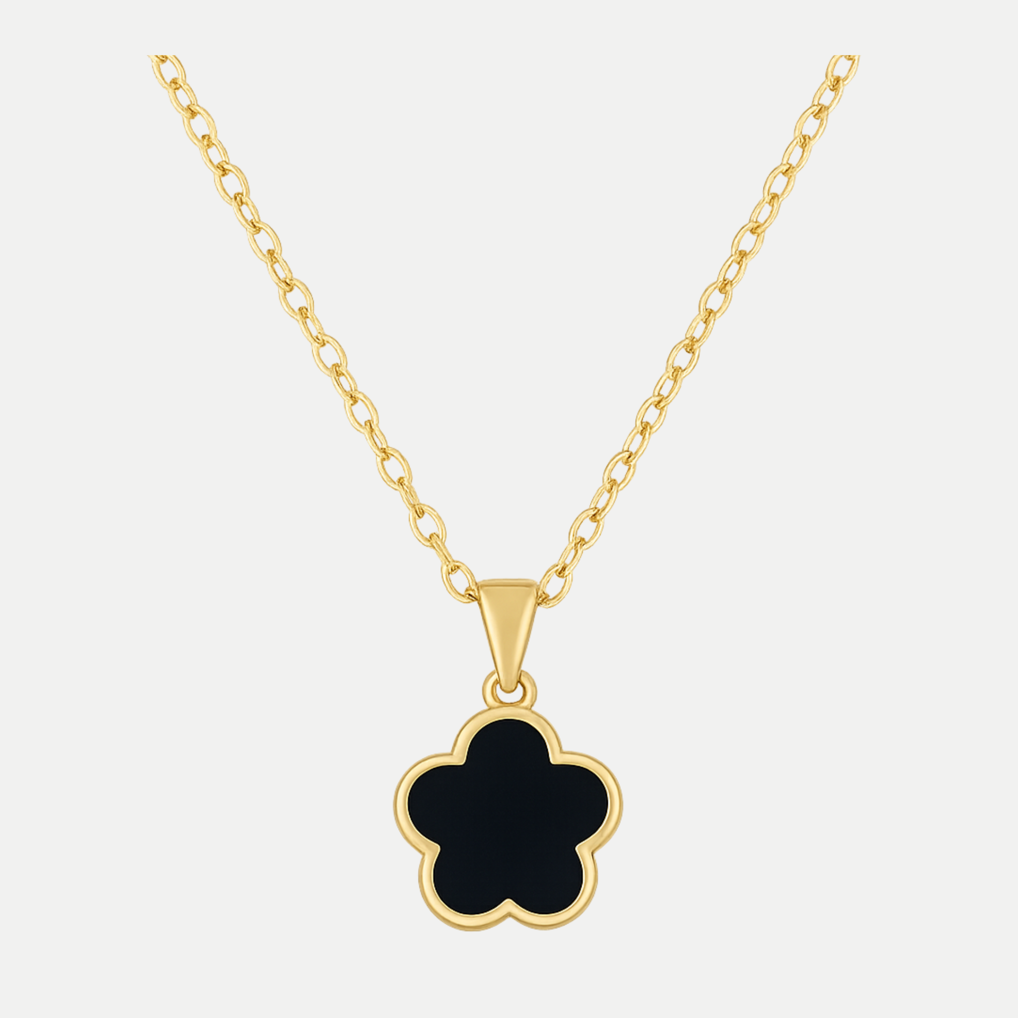 Clover Necklace (Black)