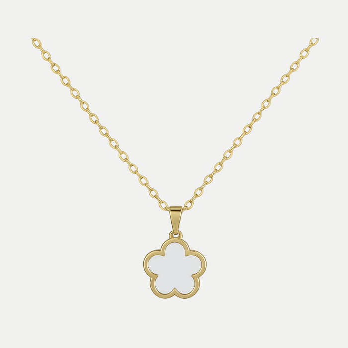 Clover Necklace (White)