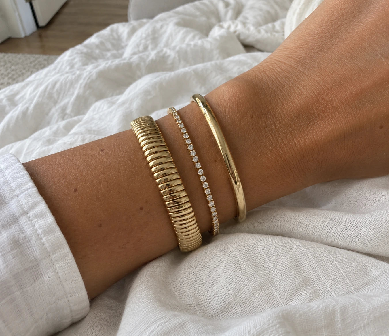 Gold Qeyana bracelets