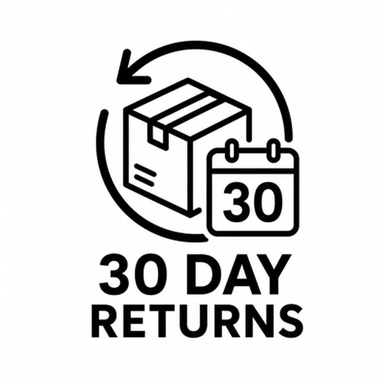 30 Day Hassle Free Returns